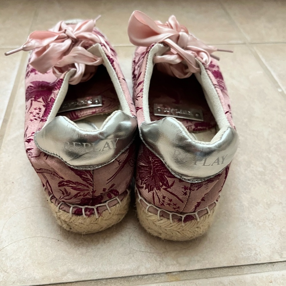Replay Espadrille Sneakers shoes floral embroidered - Picture 4 of 11